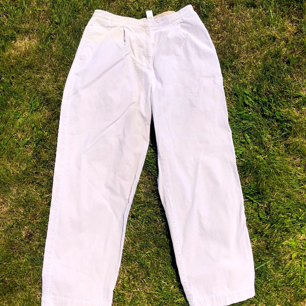 WHITE CORDUROY PANTS